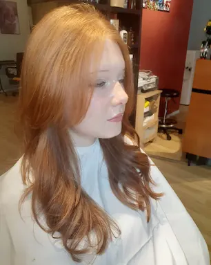 Hair cut and color 4